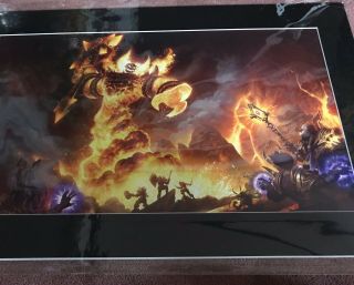 Sdcc 2019 Blizzard Exclusive “the Firelord” 43/300 Fine Art Print Wow Warcraft