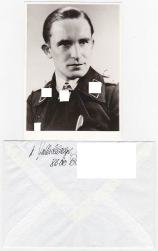 Signed Photo,  Letter Panzer Ace Knight 