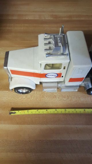 Very Rare Vintage Pressed Steal Nylint Gateway Foods Inc Semi Truck And Trailer 2