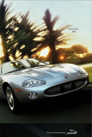2002 Jaguar Xk8 Xkr Coupe & Convertible 50 - Page Sales Brochure W/paint Chips