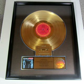 Hooters Nervous Night 1985 Gold Record Riaa Certified Sales Award
