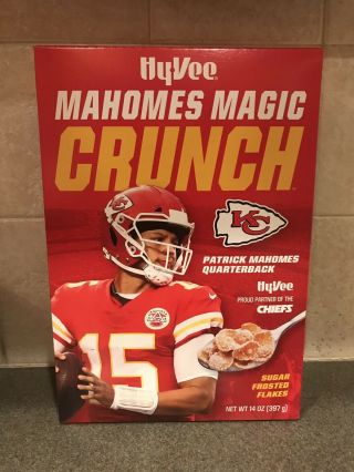 Patrick Mahomes Magic Crunch Cereal Box Collectible Kansas City Chiefs