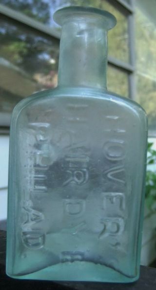 Vintage Open Pontil Bottle Hover Hair Dye No.  1 Philadelphia