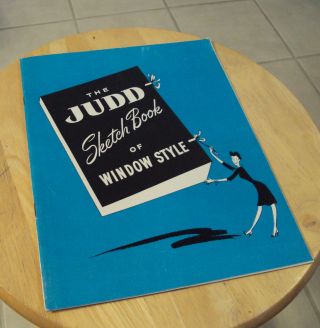 Vtg 1946 Drapery Fixture Advertising Booklet " The Judd.  Window Style " Ephemera