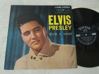 Elvis Presley 1963 Japan Only Stereo Lp Such A Night Japanese 1