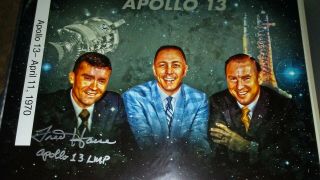 Fred Haise Apollo 13 Autograph Signed 8x10
