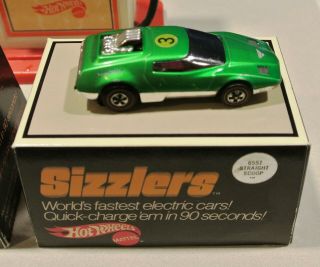 Vintage 1970 Mattel Hot Wheels Sizzlers Big O Fat Track Race Set 2 Cars 8