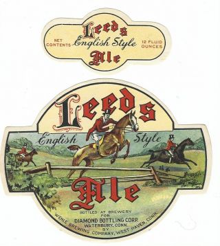Wehle Brewing Leeds Ale Label With Neck West Haven Ct