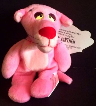 Pink Panther Plush 7 " Stuffed Animal 2000 United Artists Pictures