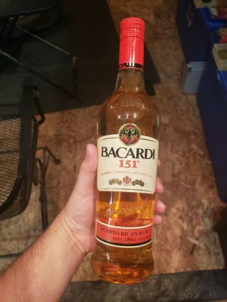 (rare) Bacardi 151 Rum 750 Ml. ,  Will Never Be Made Again