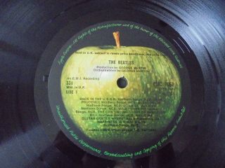 The Beatles - The White Album 1968 UK DOUBLE LP APPLE MONO 1st COMPLETE 6