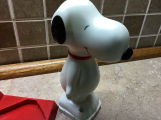 Vintage Snoopy Peanuts Toothbrush Holder And Cup Set 3
