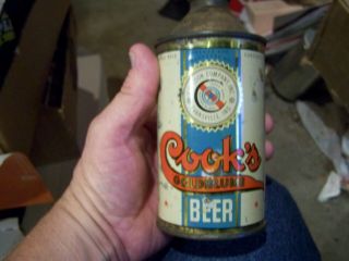 Cooks Goldblume Beer Irtp Cone Top Evansville Indiana Rare
