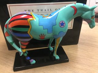 Trail Of Painted Ponies Spirit War Pony 1462.  1st Ed.  In Black Box.  Rare