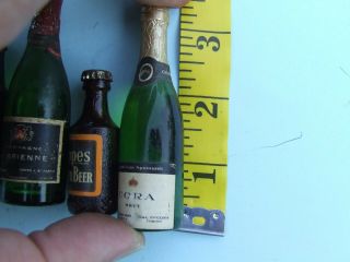 8 Miniature Bottles Advertising Incl Scheppes Ginger Beer Tonic and Champagne 2