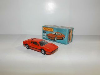 Matchbox S/f No.  70 - D Ferrari 308 Gtb Orange/red Body&base,  U.  K.  Cast Htf Pict.  Box