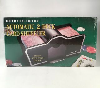 Sharper Image Automatic 2 Deck Card Shuffler / In The Box / Factory