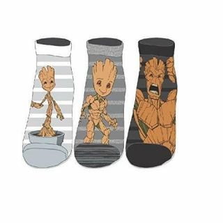 Marvel Guardians Of The Galaxy: Groot Stripe Juniors Socks