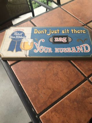 1950 Vintage Pabst Blue Ribbon Beer Sign