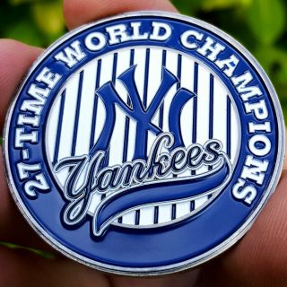 Premium Champions York Yankees Poker Card Guard Chip Protector Golf Marker