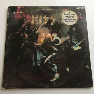 Kiss Alive Lp Record With Hyper Sticker