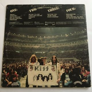 KISS ALIVE LP RECORD WITH HYPER STICKER 2