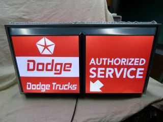 Large Dodge Trucks Dealership Service Sign Mopar Parts & Service Sign Hemi