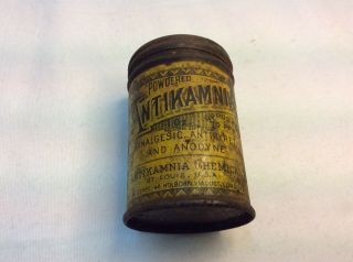 Antikamnia Remedy Company Pharmacudical Tin Medicine Full