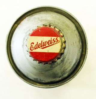 Edelweiss Light Beer 12oz cone top can w/ cap 4