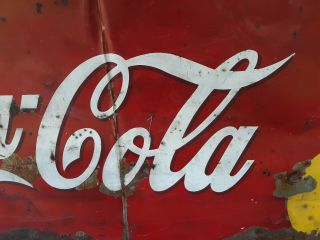 Rare Large Authentic 1930s Drink Coca Cola Sign Ask for Quote 6