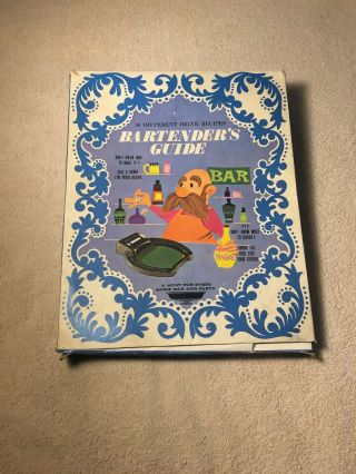 Vintage Bartenders Guide Game 50 Drink Recipes With Dice.  Rare