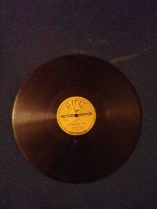 Johnny Cash 78 Rpm " I Walk The Line Bw Get Rhythm " Sun Records Vg -