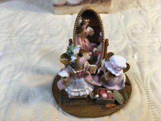 Wee Forest Folk A Stitch In Time Colonial Pink & Green Ltd - 10 (a) Mirror Mice