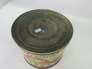 VINTAGE TASTY MAID COFFEE TIN ADVERTISING COLLECTIBLE M - 308 2