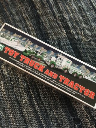 2013 Hess Truck Toy Truck And Tractor Never Removed From Box