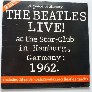 The Beatles - Live At The Star Club 1962 2x Vinyl Lp Rare Rca Label 1g Stampers