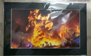 2019 Sdcc Blizzard “the Firelord” Fine Art Print Only 300 Made.  197/300
