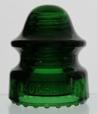 Emerald Green Cd 164 Mclaughlin - 20 Glass Insulator
