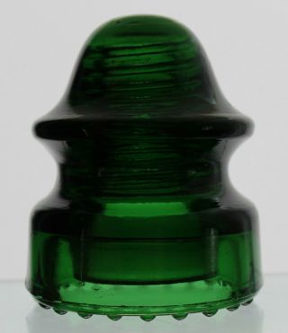 EMERALD GREEN CD 164 McLAUGHLIN - 20 GLASS INSULATOR 2
