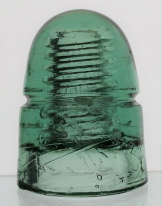 Light Green Cd 143 G.  N.  W.  Glass Insulator