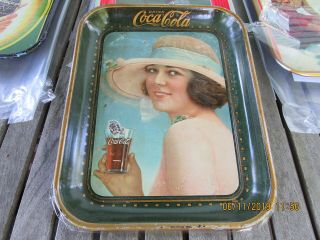 Coca Cola Coke Tray 1921 Summer Girl H.  D.  Beach Co Almost 100 Years Old
