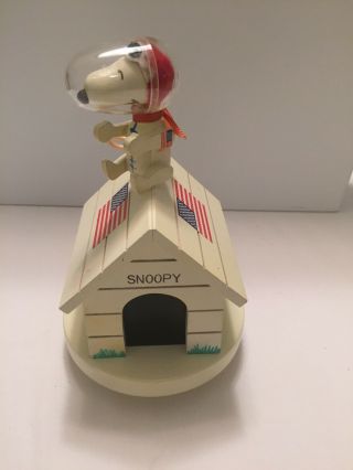 Schmid Snoopy Astronaut Music Box Fly Me To The Moon 1969 276 - 764
