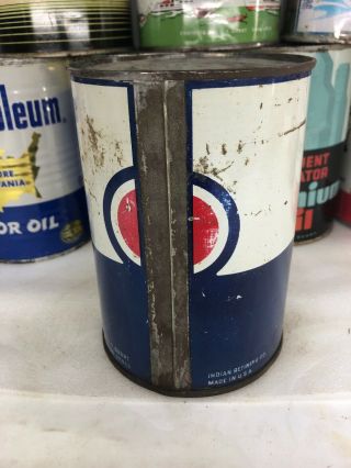 Vintage Quart Havoline Indian Refining Insulated Motor Oil Can 4