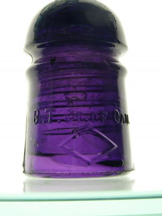 Cd 102 [80] B.  T.  Co.  Of Can.  / Diamond Royal Purple Telephone Glass Insulator