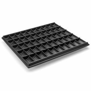 Black Inventory / Storage Poker Chip Tray (50 Section / 1000 Chip)