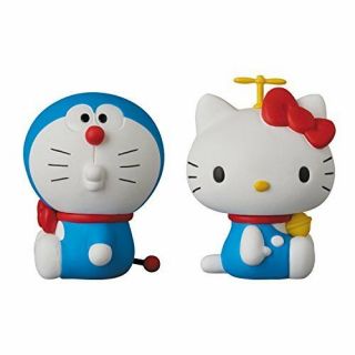 Medicom Toy Udf Doraemon X Hello Kitty Pvc Figure Japanese Anime From Japan