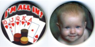 Personalized Custom Photo Logo Poker Chip Novelty Token Double Sided 2 Pics