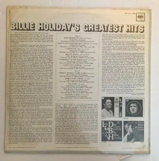 Billie Holiday - Greatest Hits - 1970 US Mono (NM -) In Shrink Ultrasonic 3