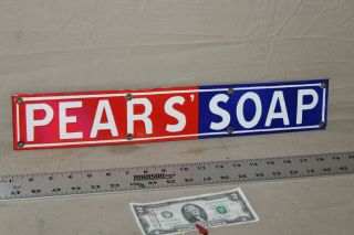 Pears Soap General Store Porcelain Metal Sign Gas Oil Car Truck Service