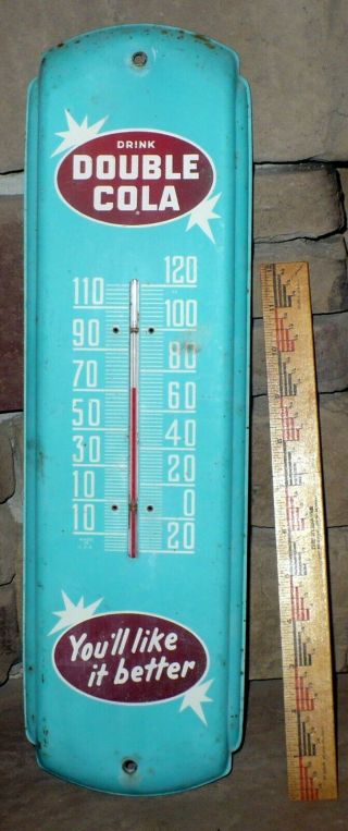Drink Double Cola Thermometer / Metal Sign